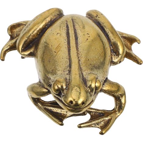 de grenouille en cuivre réalisé artisanalement selon des