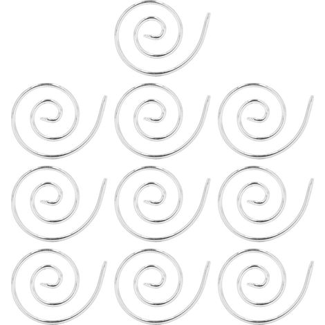 10 Aiguilles à Tricoter Spirales en Acier Inoxydable pour Châles et Cardigans, Outil de Couture Pratique (1/5)