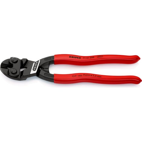 KNIPEX 71 41 200 SB CoBolt® Coupe-boulons compact gainées en plastique atramentisée noire 200 mm (1/3)