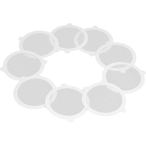 50 Stück Haarfänger für Duschabläufe aus Fiberglas, praktisch und komfortabel, engmaschig, 11 cm Durchmesser, 3 mm Maschenweite (1/5)