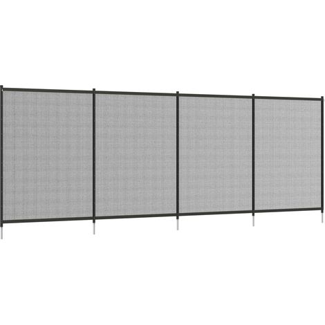 Poolzaun 365 x 126 cm, 4-teilig, aus schwarzem Aluminium (1/5)