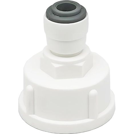 1 Stück Kühlschrank-Wasserschlauchanschluss, Schnellkupplung 1/4" auf 3/4" Innengewinde, Doppeldichtung, Schnellanschluss für Wasserfilter