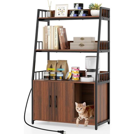 GOPLUS Maison pour Chat Extérieure Isolée, Niche pour Chat en Bois avec Mousse Isolante, Toit en Asphalte Ouvrable, Abri Surélevé avec Cloison Amovible, 2 Porte Ouvrables, 88 x 55 x 69 cm (Naturel)