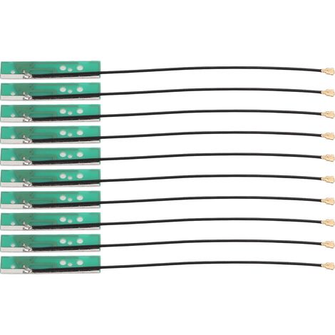 10 Stück integrierte WLAN-Antennen (2,4 GHz und 5,8 GHz Dualband, 3 dBi, IPEX-Schnittstelle) für drahtlose Überwachung (1/5)