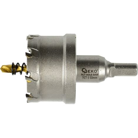 Hartmetall-Lochsäge - 50-mm-Metallbohrer mit Titanbohrer (60) (1/2)