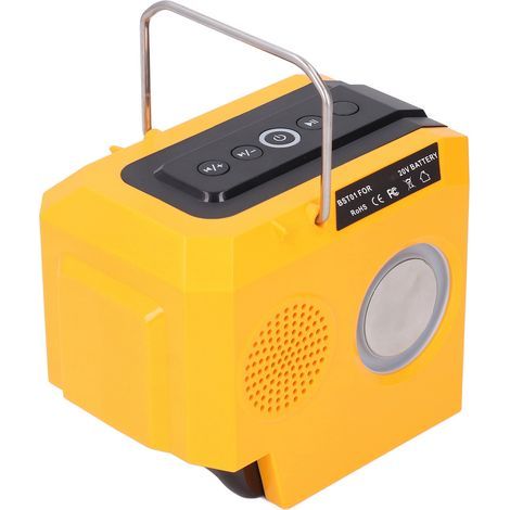 Haut-parleur sans fil avec batterie Li-Ion, BT, pour chantier en plein air, fêtes de Camping, pour DCB180, DCB200, DCB201, alimenté 18V (1/5)