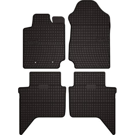 Alfombrillas de goma para Ford Ranger MK5 FL pickup (2015-2022) - negras, ajustadas