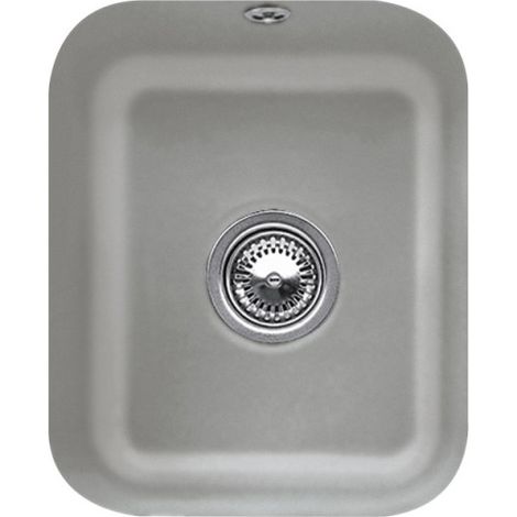 Evier 1 bac VILLEROY ET BOCH Cisterna 45 Fossile CeramicPlus avec vidage manuel