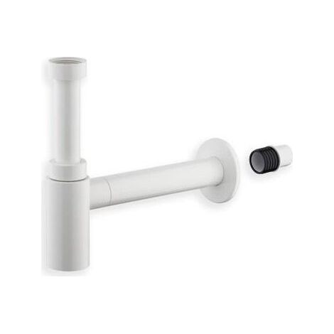 Siphon droit Blanc pour lavabo ABS - AC79006