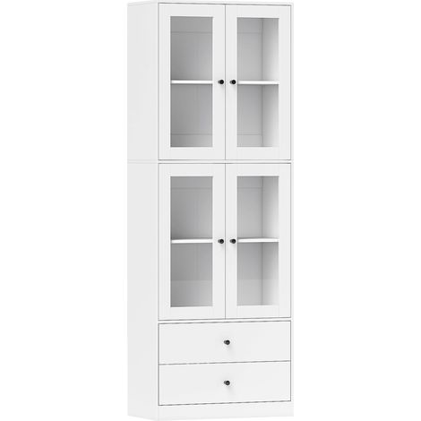 Buffet haut vitrine DEVAL blanc (1/5)