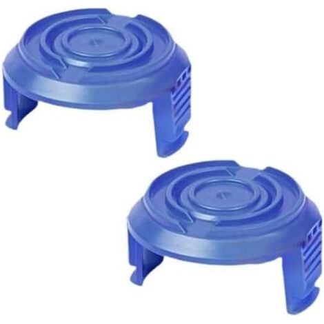 2 Pièces Débroussailleuse Capuchons de Bobine Compatible avec Mac Allister MGTP 18Li,Couvercle Remplacement Bleu - (1/5)