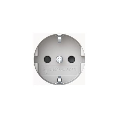 Busch-Jaeger Insert de prise SCHUKO® "flat" Safety+ blanc studio mat - Busch-art linear® (20-1 EUCBF-44M), 2CKA002013A5522