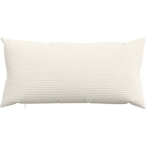 vidaXL Funda de almohada 2 pcs HEERLEN Crema 40 x 70 cm pana (1/2)
