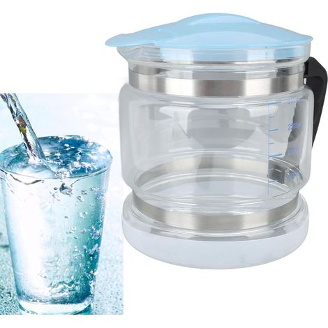 Bouilloire en verre 4 litres, 100% sans BPA, bouilloire en verre épais avec filtre anticalcaire, base en acier inoxydable 360°, protection anti-ébullition à sec, (1/5)