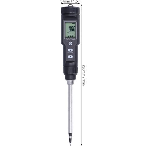 Misuratore di pH del terreno, tester di umidità dei nutrienti del terreno, rilevatore di fertilità, misuratore di EC del terreno digitale diretto, tester di conduttività elettrica, tester di temperatu (1/4)