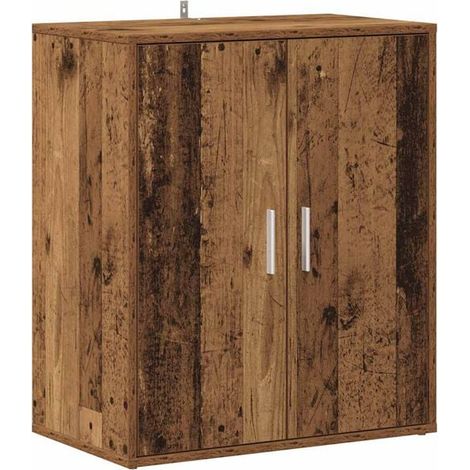 Meuble à chaussures en bois de style ancien, dimensions 60x35x70 cm, en bois d'ingénierie. (1/5)