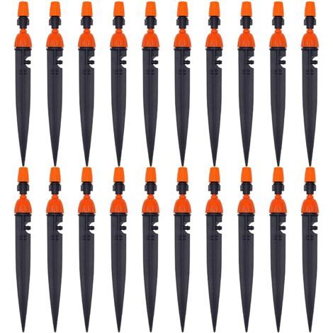 Réglable d'irrigation Goutte à Goutte buse d'irrigation des Plantes de Jardin 360 degrés goutteur atomiseur équipement de Refroidissement/d'irrigation(20 Pack) (1/5)