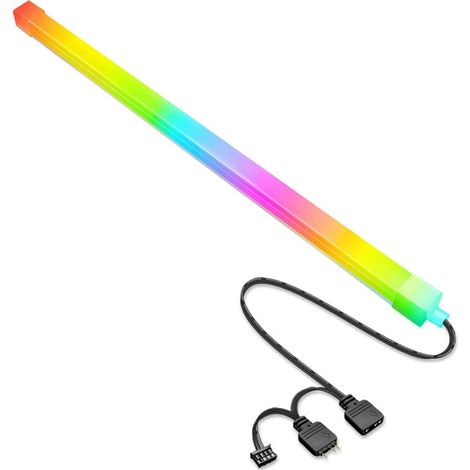 Light Bar - 300 mm - 5 V ARGB - 26 LED - 3 Pin x 2 + 4 Pin Interface - Compatible PC Chassis - 1 Unit (1/5)