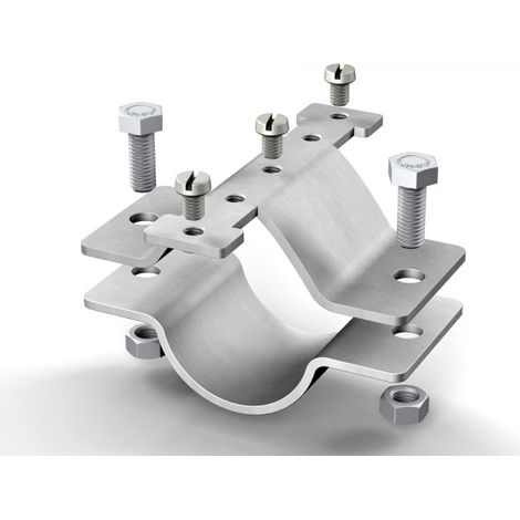 Befestigungs-Schelle Alu glatt 50 mm