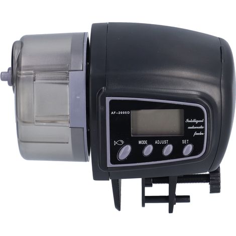 Distributeur automatique de nourriture pour poissons avec écran LCD, programmable, durable et agitateur électronique pour aquariums (1/5)