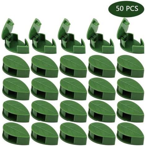 Ej.Life 50 Pack Self Adhesive Plant Supports Plant Connector Clip Climbing Plants Wall Mount Plant Clips for Planting Supports (1/5)