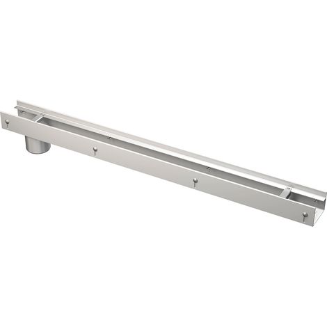 Alcadrain Entwässerungsrinne 75 mm verstellbar, Edelstahl (1/2)