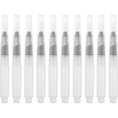 Lot de 10 feutres pinceaux pour aquarelle, compatibles avec crayons aquarellables, marqueurs aquarelle et gouache (120 mm, grande taille).-12X1cm