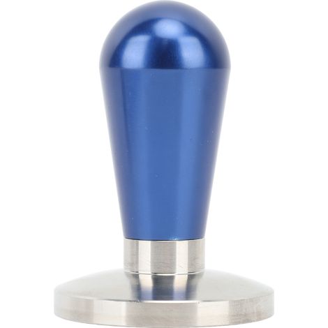 Caffettiera a pressa francese da 58 mm, in lega di alluminio, con impugnatura ergonomica, compressione uniforme, ideale per casa e bar, colore blu. (1/5)