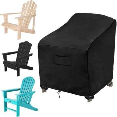 Housse de chaise de jardin, Housse de Protection pour Chaise, Housse Fauteuil Jardin Exterieur, Protecteur de Chaise en Tissu Oxford 2100d, Imperméable, Coupe-Vent, Résistant au Froid (1/5)