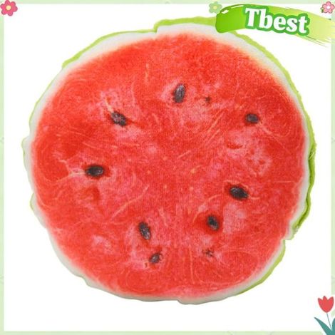 Tbest Jouet de chien en peluche de fruits Jouet en peluche de fruits pour chien, dessin animé, , animalerie jouet Pastèque (1/5)