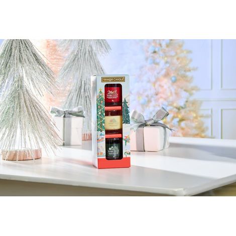 YANKEE CANDLE Confezione regalo Christmas Classics 3 candele mini in vetro