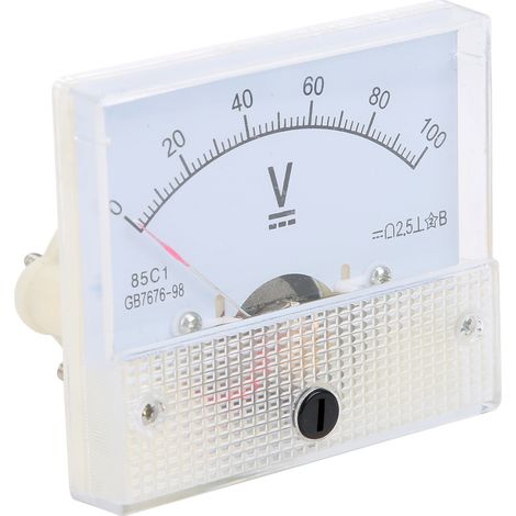 Gleichstrom-Nadelvoltmeter, Spannungsmessgerät, Messgerät 85C1 DC 0100 V (1/5)