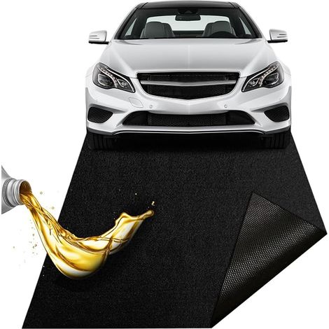 Tapis de Récupération d'huile,36" x 60",pour Moto,établi,Sol de Garage,Base en Caoutchouc Imperméable de 6,5 mm,Lavable (1/2)
