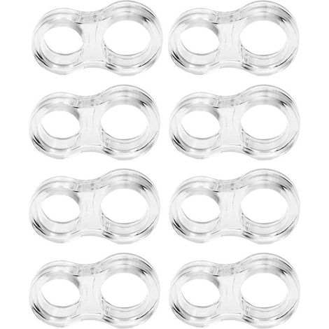 8 protectores de pared para manijas de puertas, amortiguadores, amortiguadores de sonido, protectores de pared que absorben impactos, para reducción de ruido - transparentes (1/5)