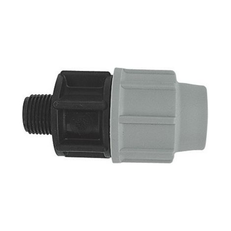 RACCORDO MASCHIO PLASSON PER TUBO POLIETILENE- 2 x 63- PLASS- pezzi 1