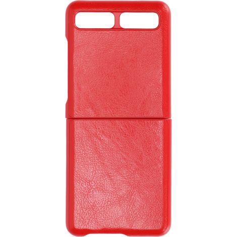 Étui en Cuir Protecteur pour Samsung Galaxy Z Flip, Anti-Rayures, Coque Rouge Modèle 2 (1/5)