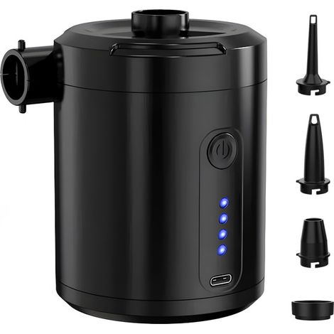 Gonfleur Electrique 5200 mAh Inflation et Déflation Rapides,avec 4 Buses (1/5)