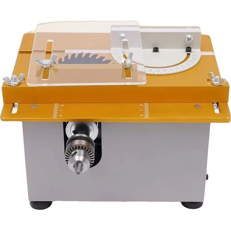 Mini scie à table électrique, 300 W, épaisseur de coupe 0-29 mm, vitesse du moteur 9000 tr/min, tension 220 V, plage de pince 1,5-10 mm (1/5)