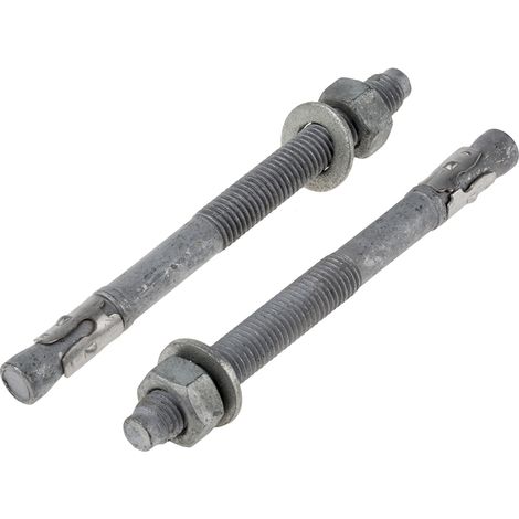 Boulon d'ancrage RS PRO, en Acier au carbone M12, 12mm x 145mm ( Prix pour Sachet de 5 )