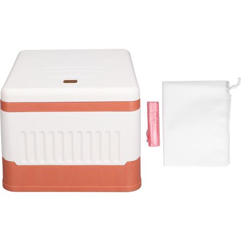 Petit pot portable pour enfants léger, pliable et renforcé, modèle voyage pour urgence voiture camping extérieur, rouge camélia (1/5)