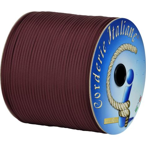 Paracord 550 Type III Basic, bordeaux 4 mm - 10 mt, anima 7 fili, 100% Made in Italy 006078760 Corderie Italiane (1/5)