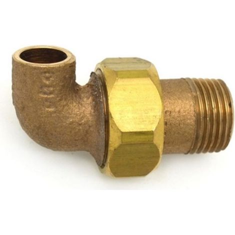 GOMITO BRONZO 3 PEZZI M.  A SALDARE 1/2 x 16