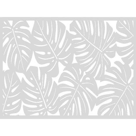 Set da tavolo da cucina AŻUR con Monstera bianca