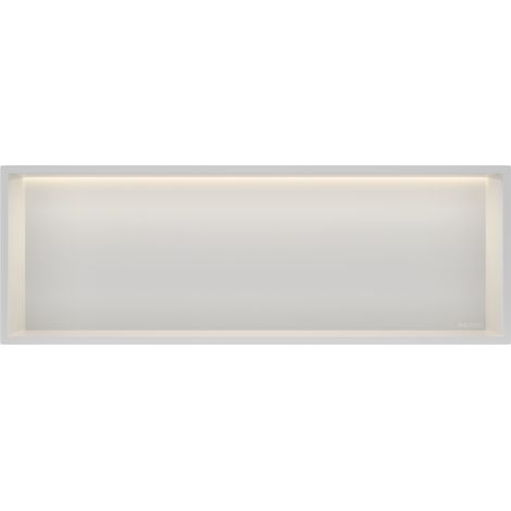 Balneo Niche de douche encastrable avec éclairage LED Wall-Box ONE 30 x 90 x 10 cm - Acier inoxydable AISI 304 - Étanche (1/5)