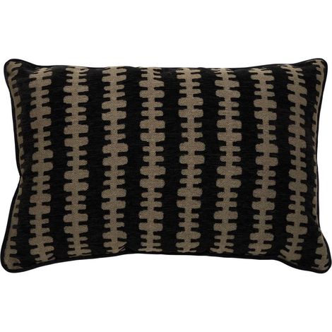 Coussin Déco Chenille "Nyero" 38x58cm Kaki (1/5)
