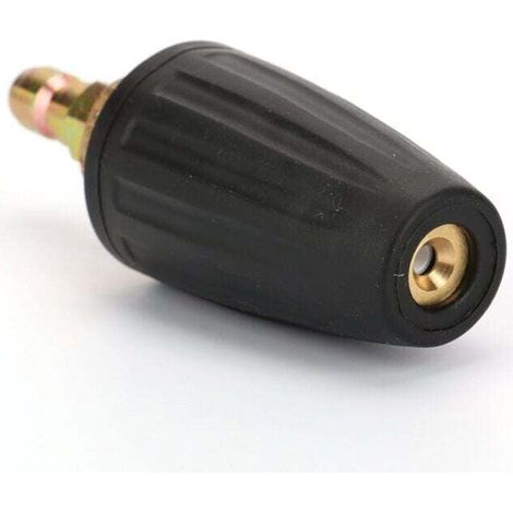 Buse rotative haute pression 3000PSI - Turbo pulvérisation avec raccord rapide 1/4" (030 noir) - Nettoyage voiture/maison/extérieur - Efficace et résistante - Bricoleurs et professionnels (1/3)