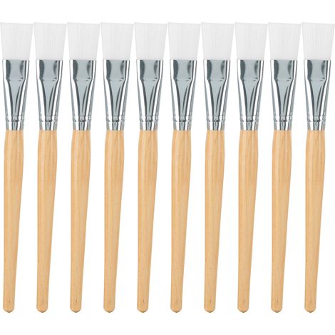 Pinceau Applicateur pour Masque Visage en Poils Doux avec Manche en Bois - Outil de Soin DIY (1/5)