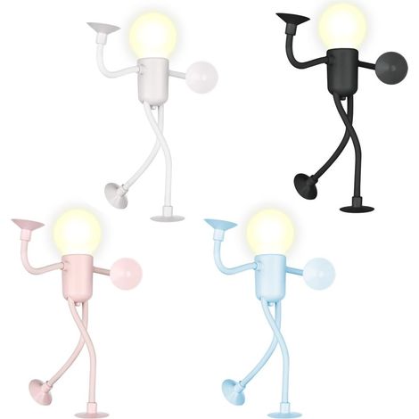 Veilleuse de Sport,Veilleuses de Forme Variable a Faire Soi-même,Amusantes avec Ventouse pour Chambre a Coucher,Salle de Bain,Décorations de Noël (1/5)