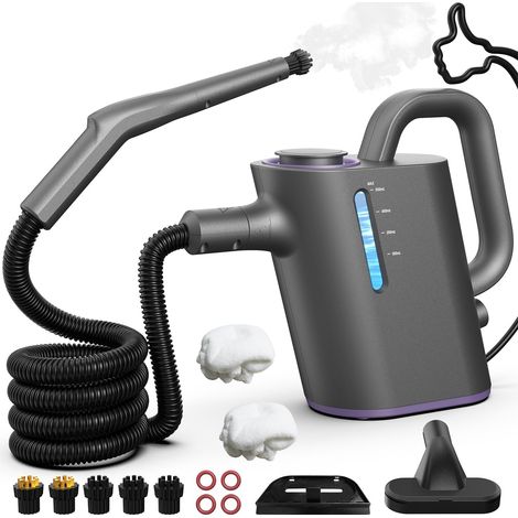 Hand Steam Cleaner 15 Sec Quick Heating, 550 ml Tank With 16 Accessories for Kitchen, Bathroom, Seals, Windows, Car, Fabrics, Chemical-Free, Steam Up to 212°F (1/5)