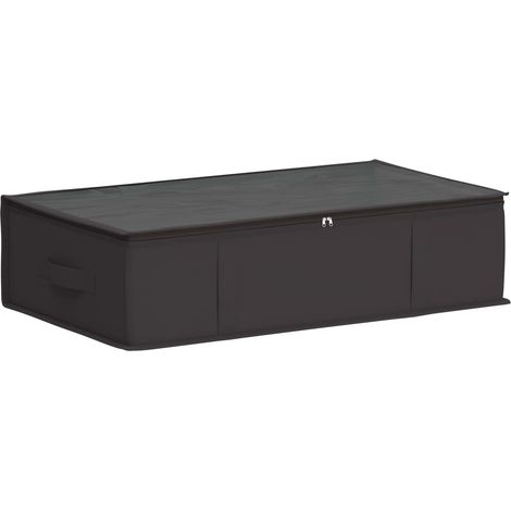 vidaXL  Storage Box with Transparent Top Window  Anthracite